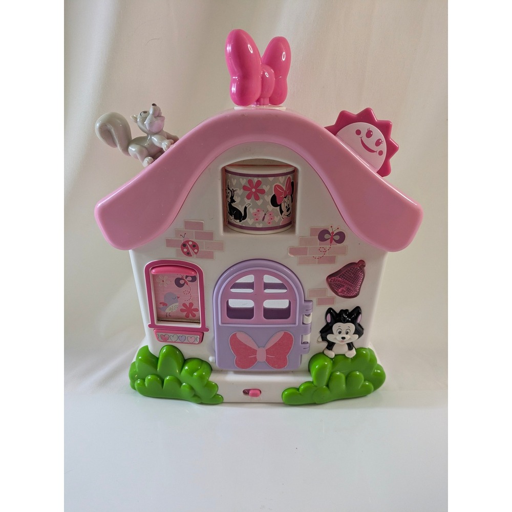 Disney Minnie Mouse Kiddieland Activity House Toy Pink White 055954